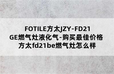 FOTILE方太JZY-FD21GE燃气灶液化气-购买最佳价格 方太fd21be燃气灶怎么样